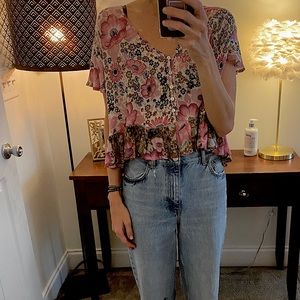 Spell desert daisy flutter blouse